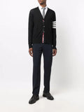 Thom Browne intarsia-knit 4-Bar stripe cardigan