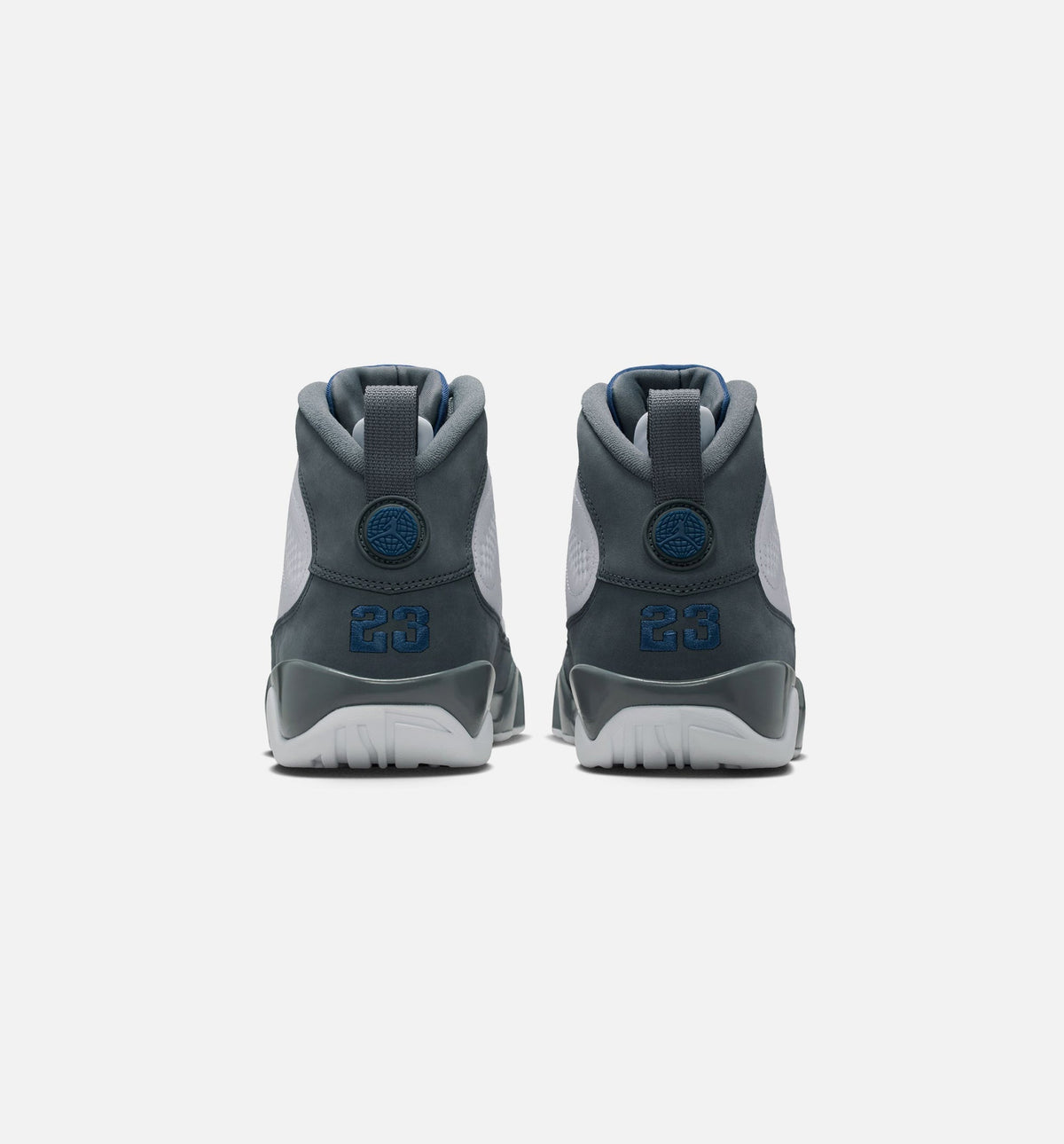 Air Jordan 9 Retro Flint Grey and French Blue Men's – White/French Blue/Flint Grey